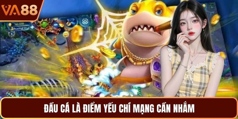 Đầu cá là điểm yếu chí mạng cần nhắm